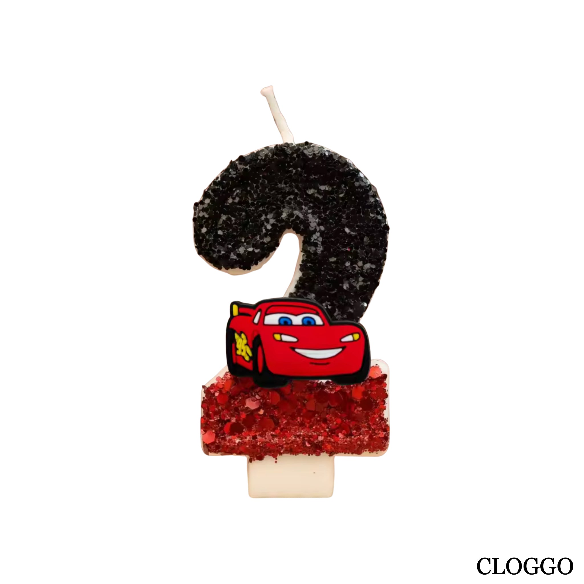 Vela Cumpleaños Rayo McQueen - Números del 0 al 9