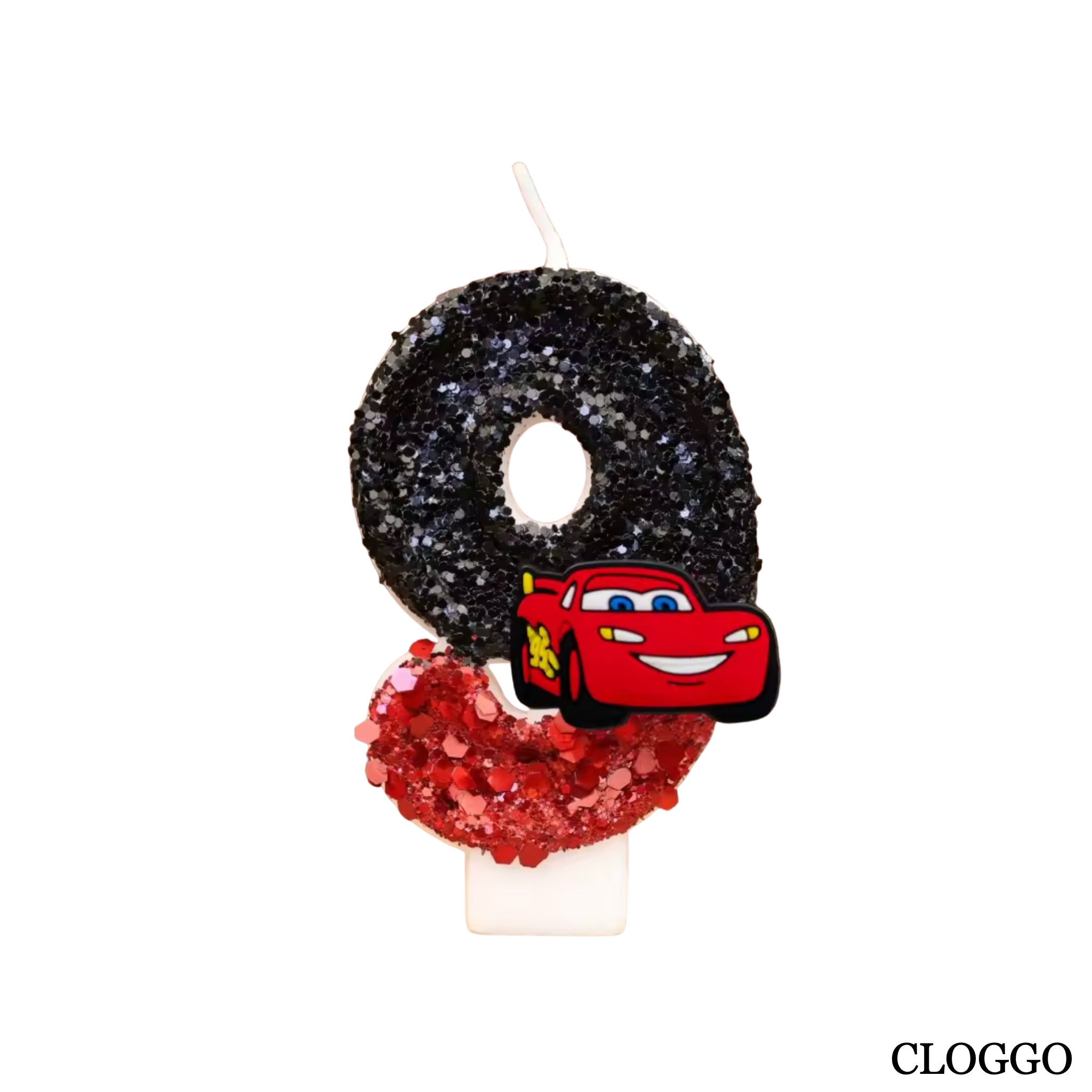 Vela Cumpleaños Rayo McQueen - Números del 0 al 9