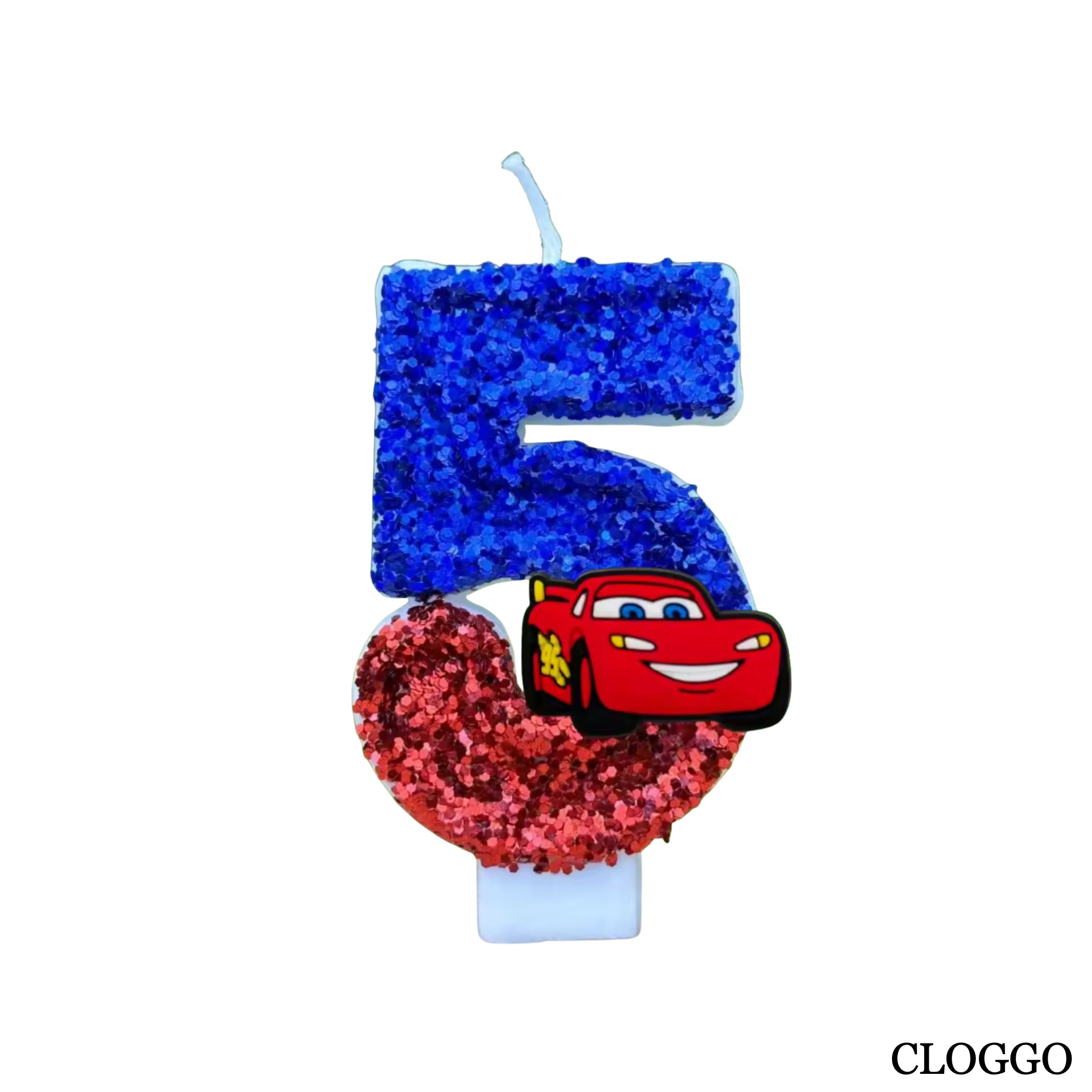 Vela Cumpleaños Rayo McQueen - Números del 0 al 9