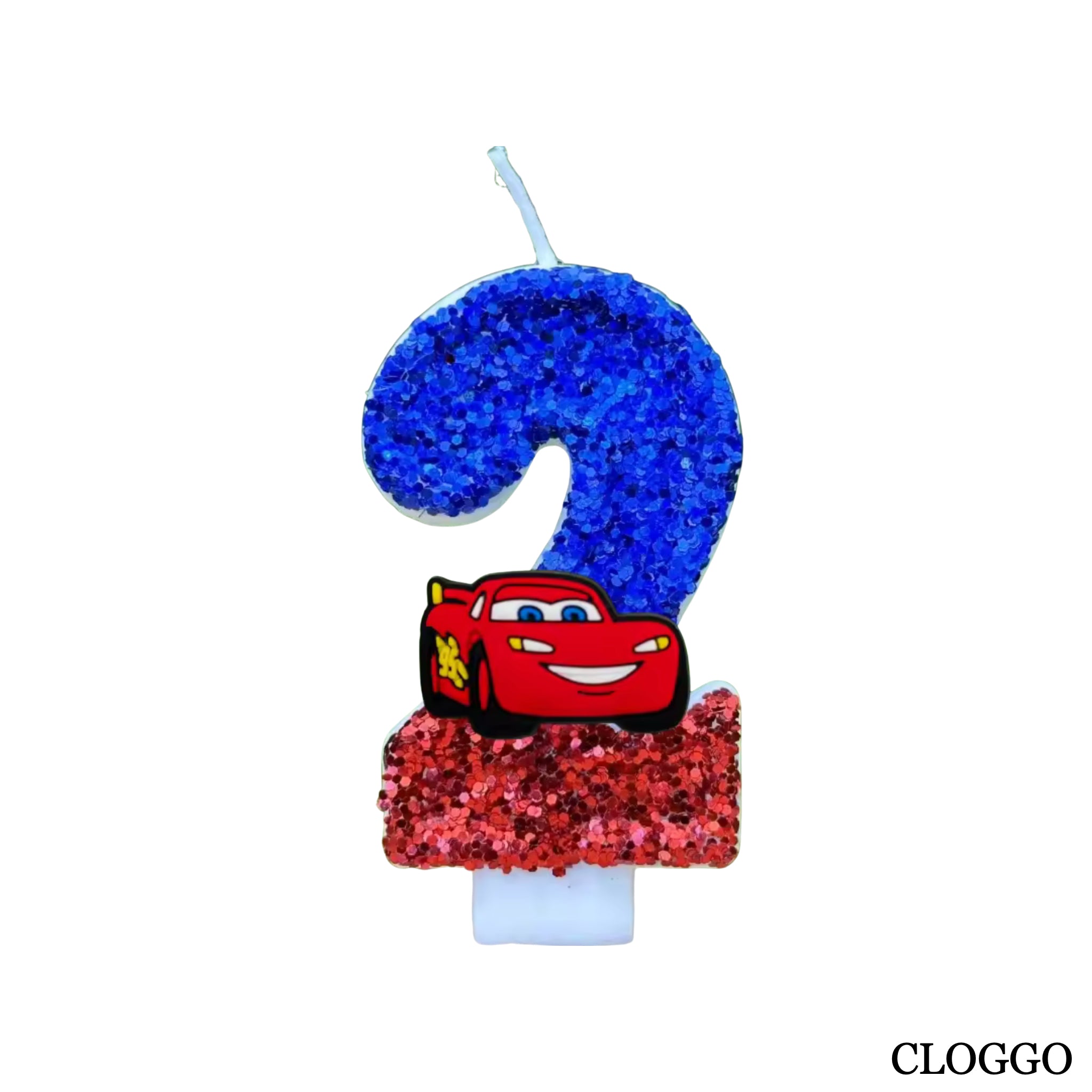 Vela Cumpleaños Rayo McQueen - Números del 0 al 9