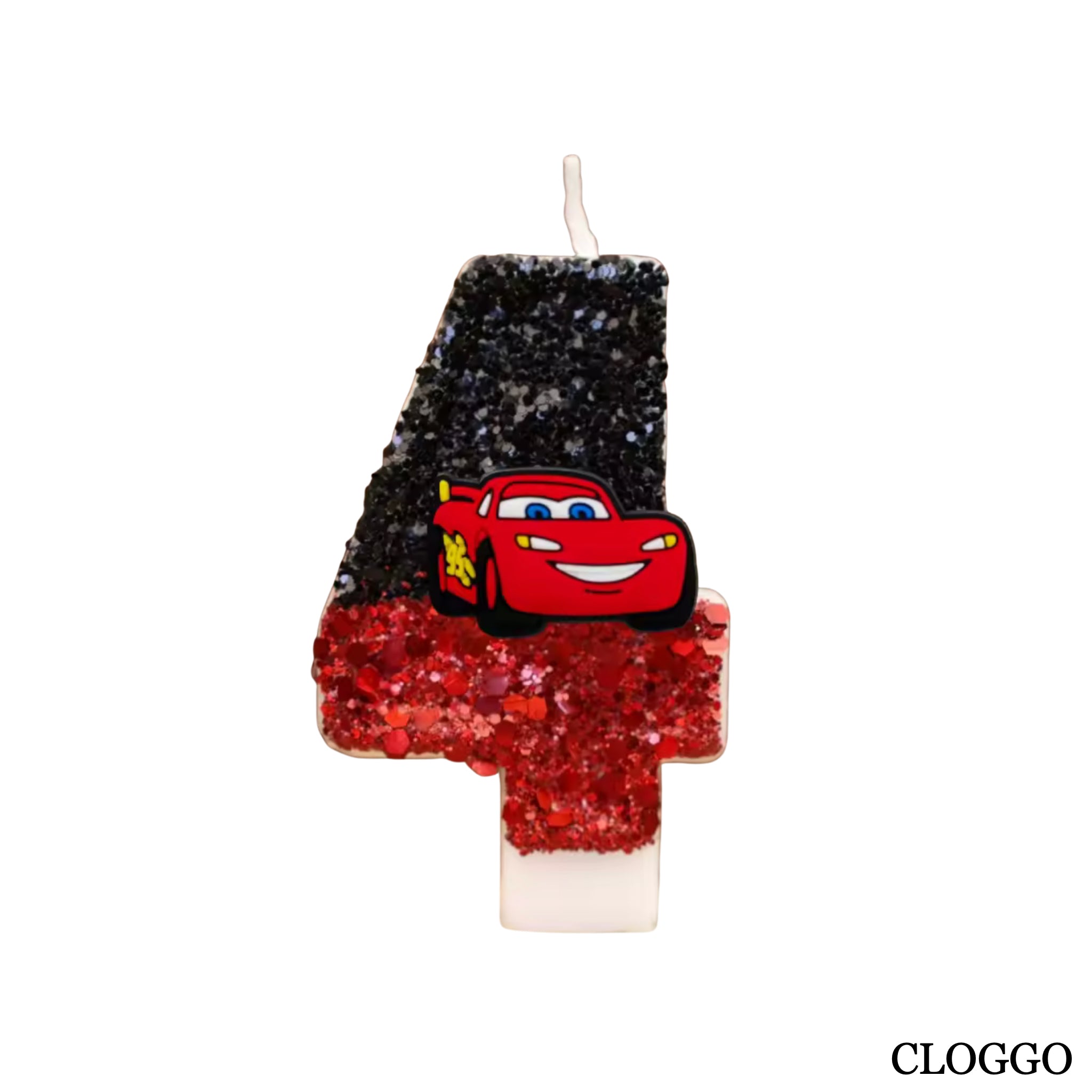 Vela Cumpleaños Rayo McQueen - Números del 0 al 9