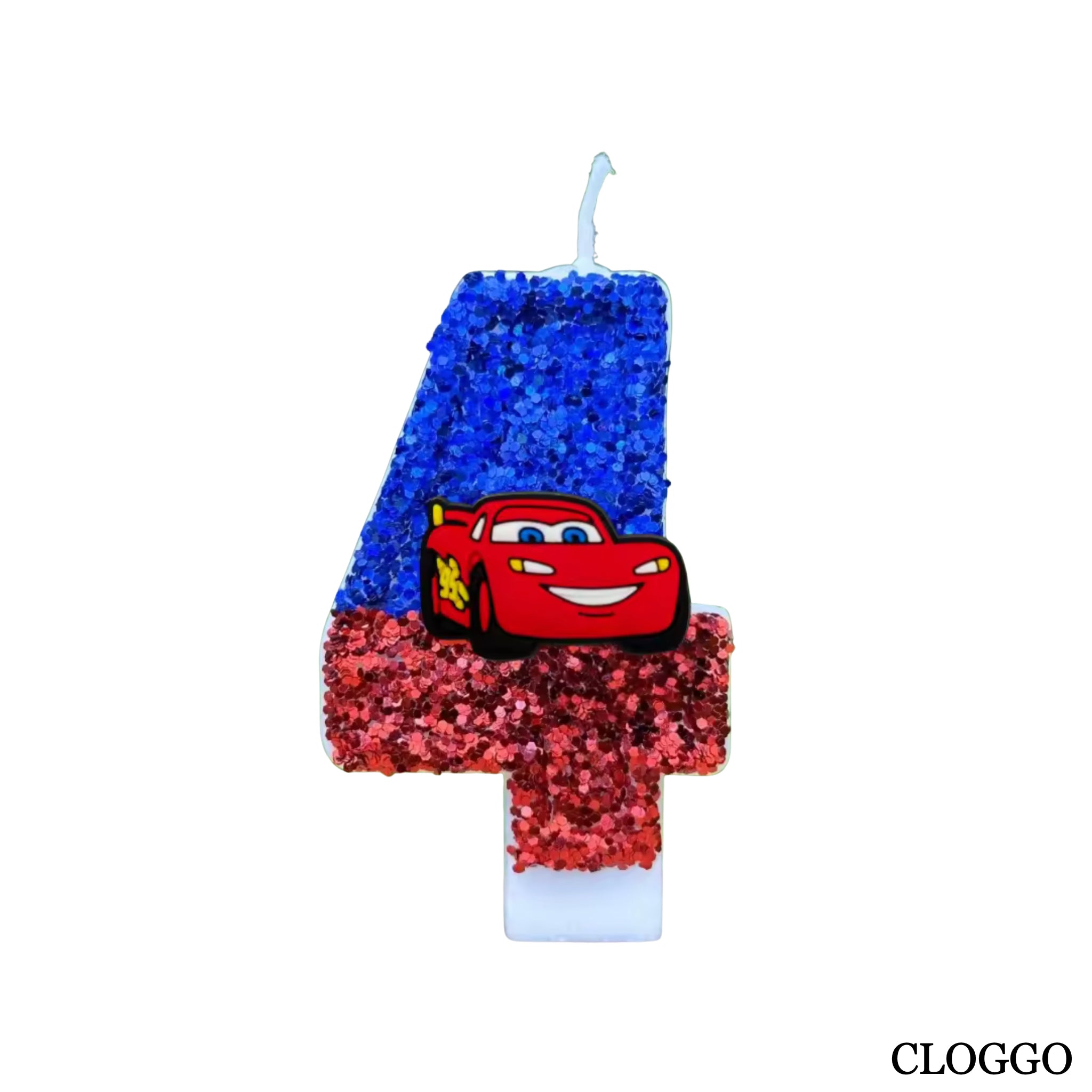 Vela Cumpleaños Rayo McQueen - Números del 0 al 9