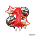 Pack 5 Globos McQueen – Decoración Cumpleaños