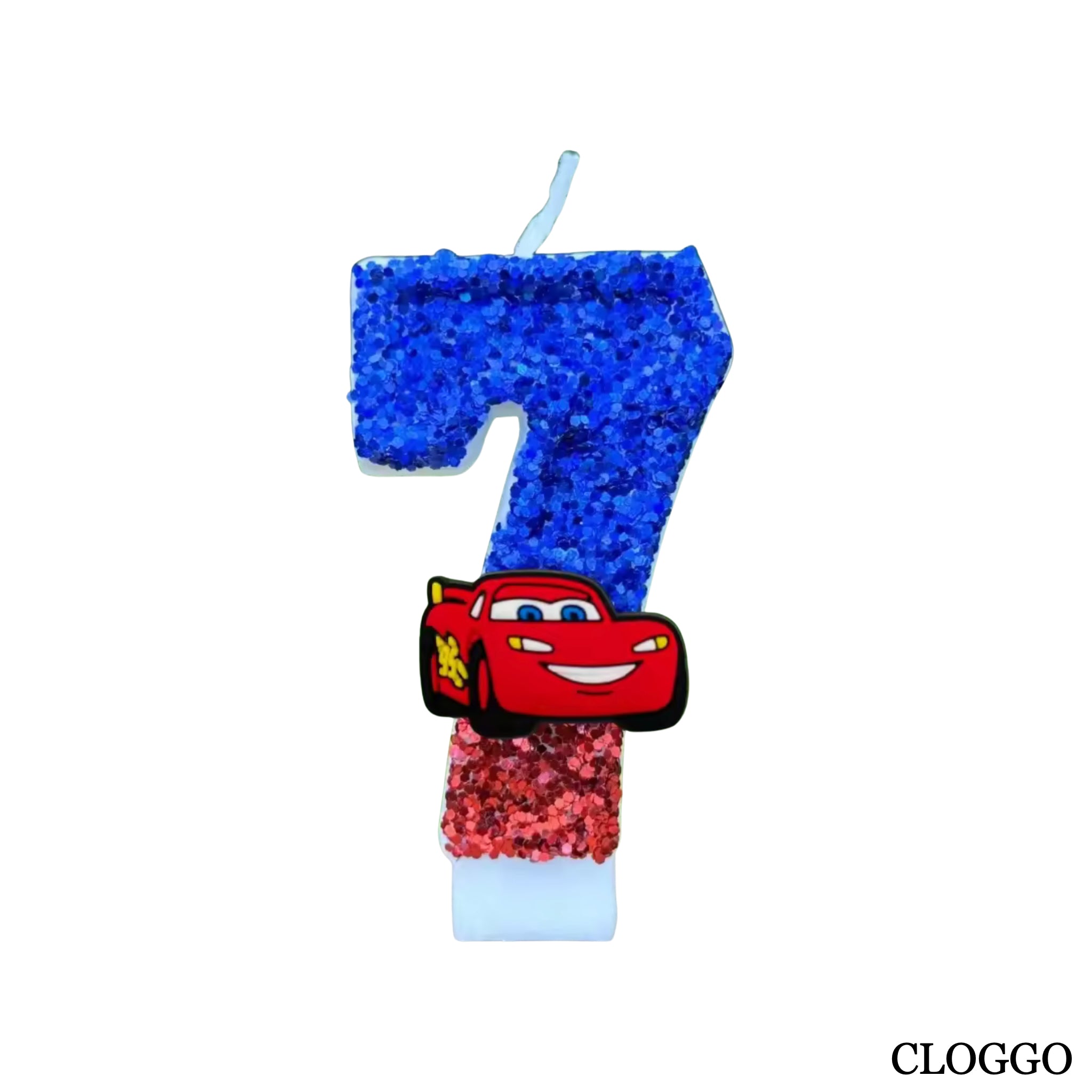 Vela Cumpleaños Rayo McQueen - Números del 0 al 9