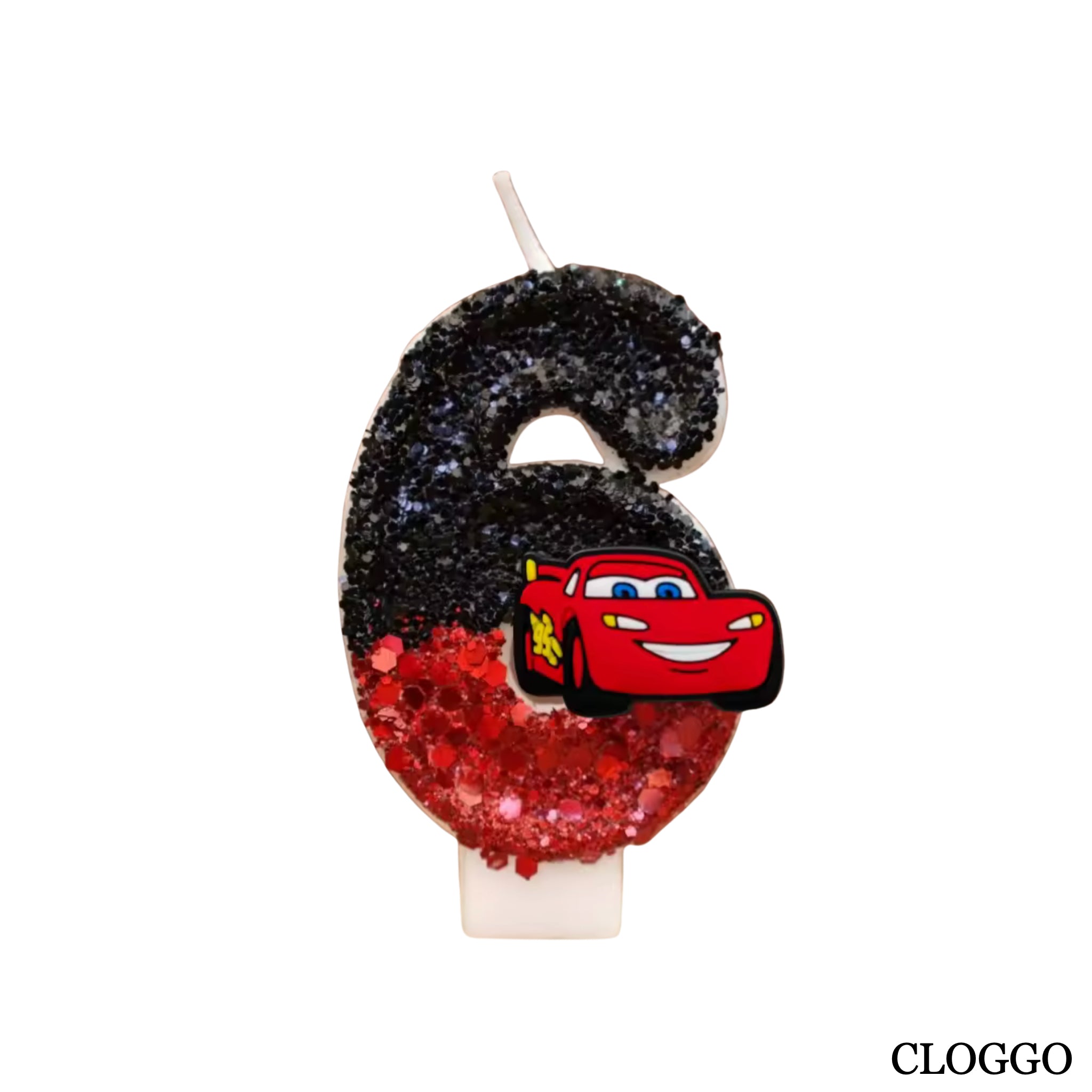 Vela Cumpleaños Rayo McQueen - Números del 0 al 9