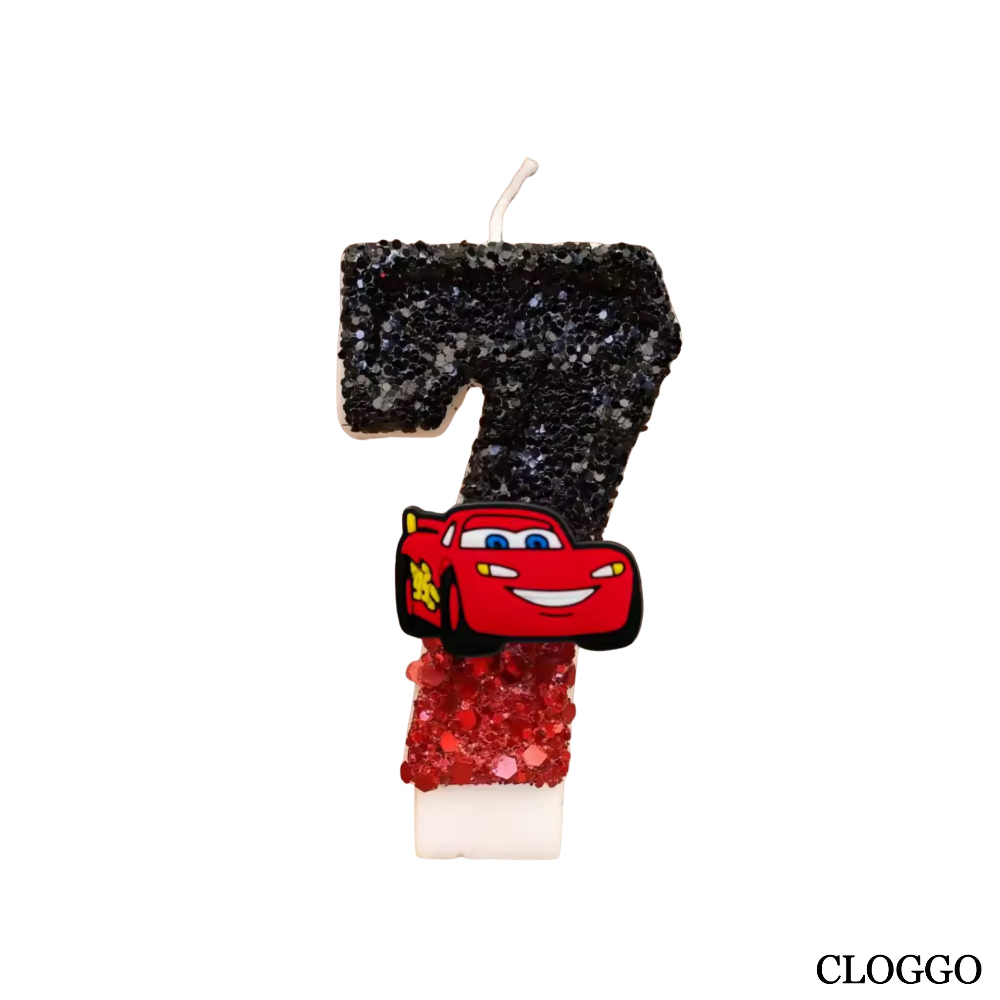 Vela Cumpleaños Rayo McQueen - Números del 0 al 9