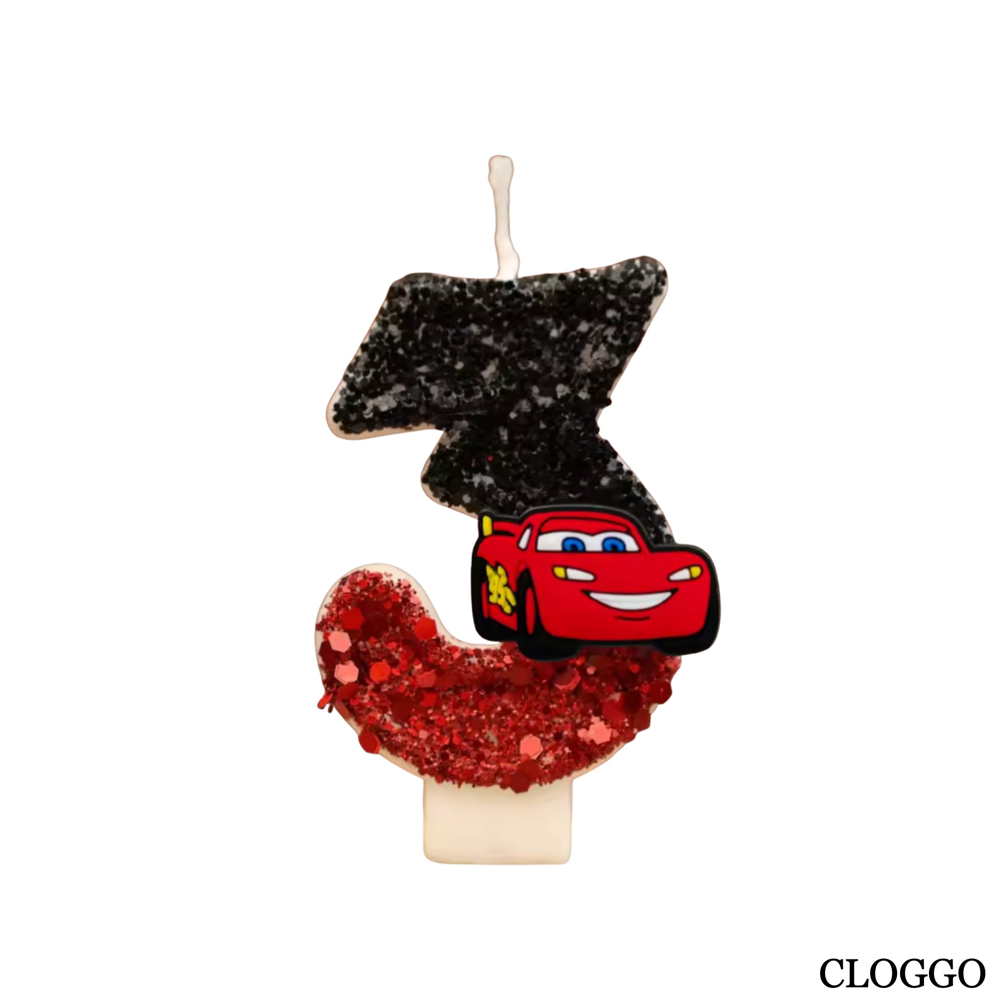 Vela Cumpleaños Rayo McQueen - Números del 0 al 9