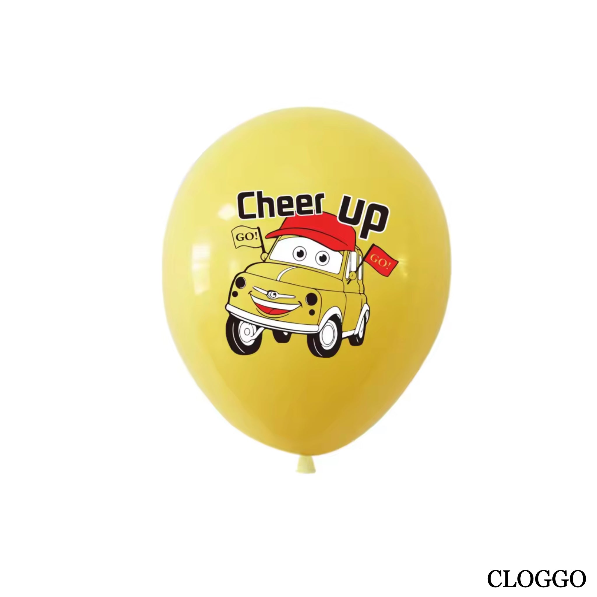 Pack 10 Globos Látex Cars - Decoración Cumpleaños McQueen - Fiesta Niños