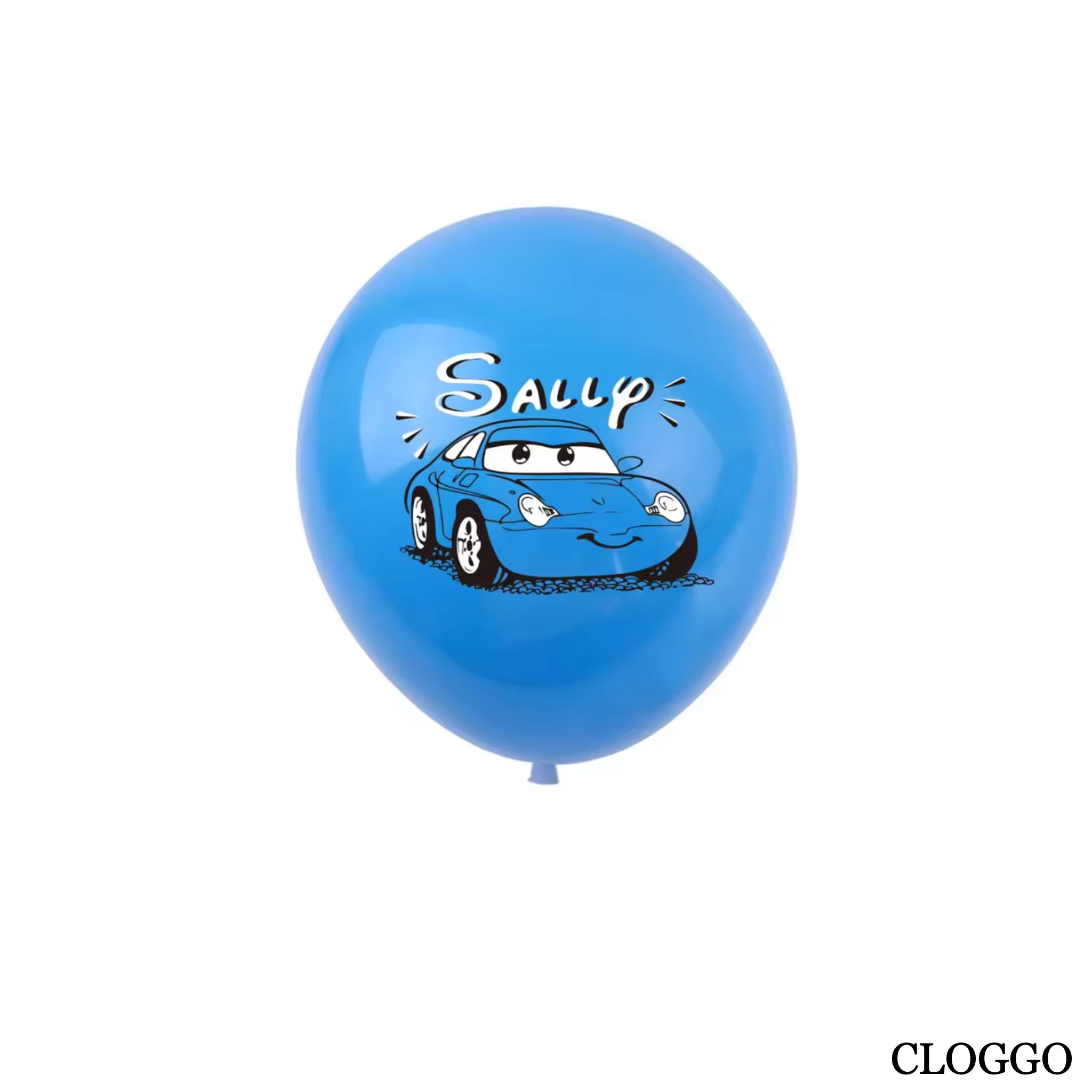 Pack 10 Globos Látex Cars - Decoración Cumpleaños McQueen - Fiesta Niños