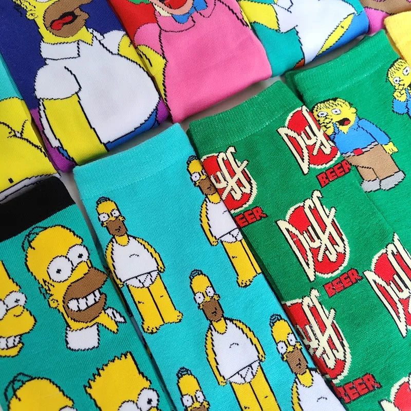 Calcetines de Los Simpsons - Unisex - Talla Única
