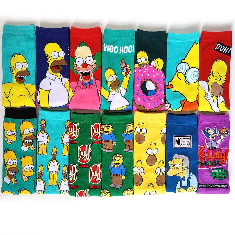 Calcetines de Los Simpsons - Unisex - Talla Única