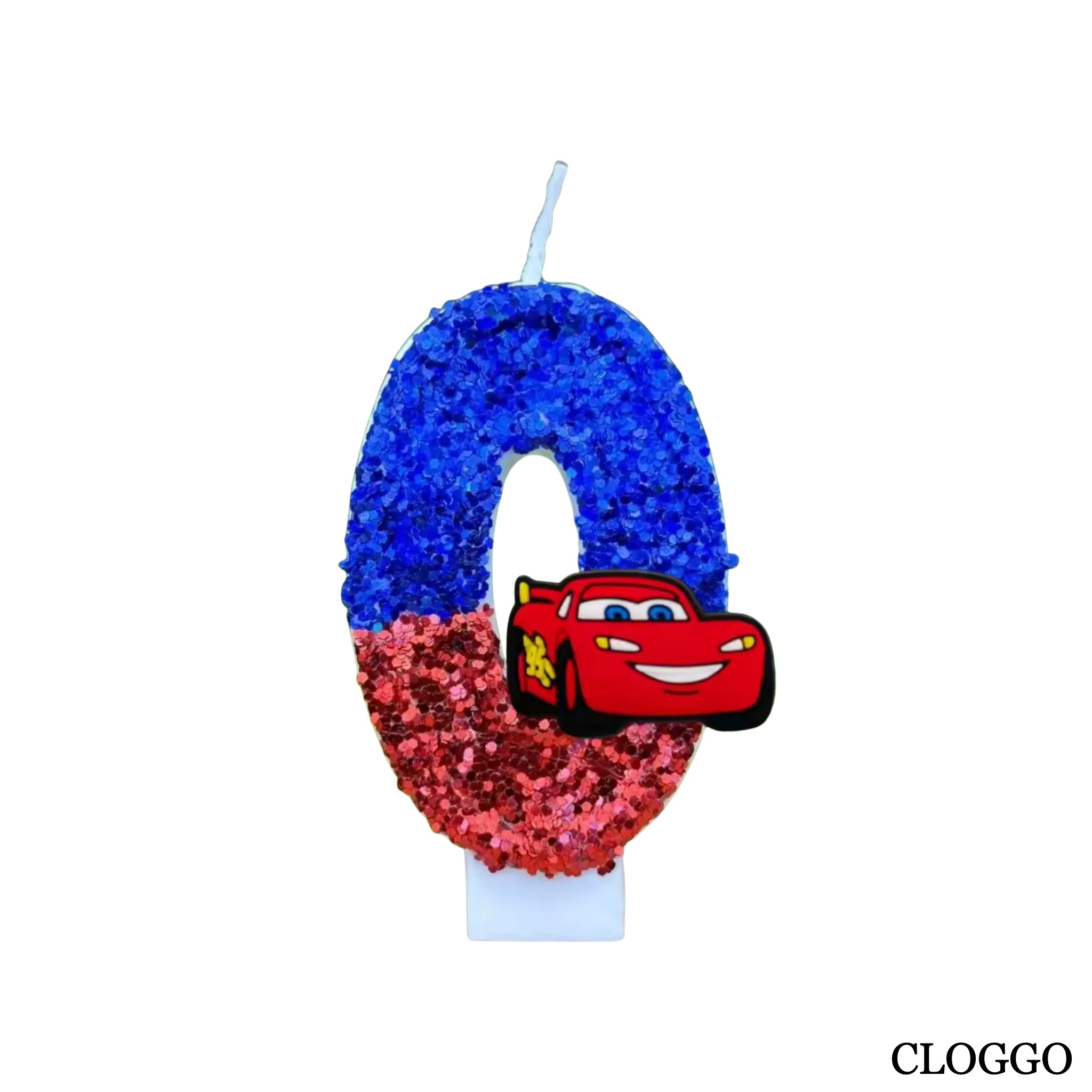 Vela Cumpleaños Rayo McQueen - Números del 0 al 9