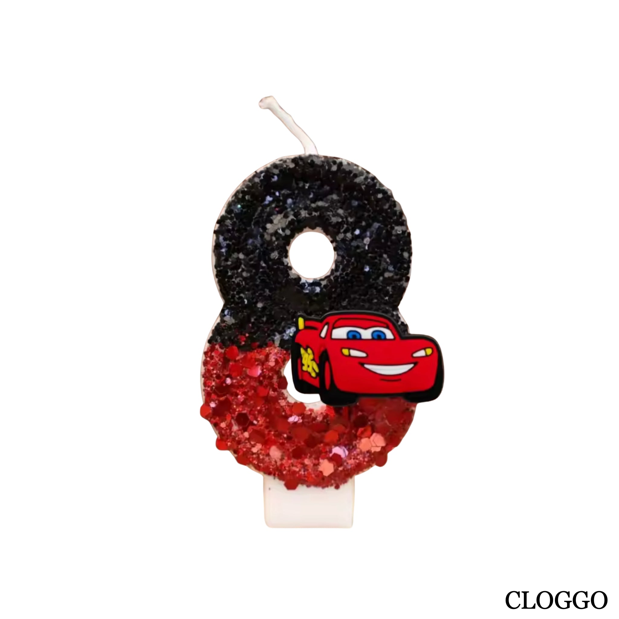 Vela Cumpleaños Rayo McQueen - Números del 0 al 9