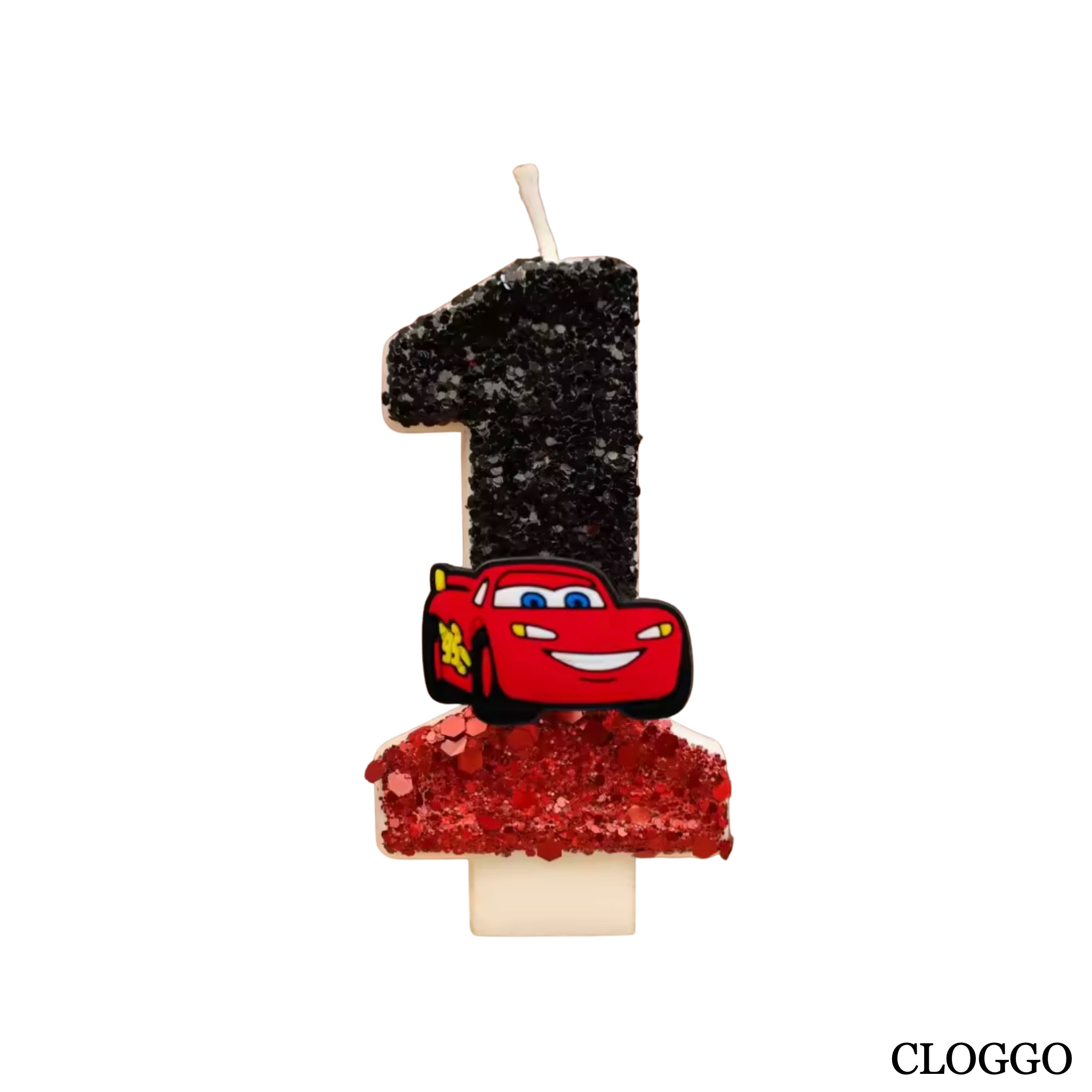 Vela Cumpleaños Rayo McQueen - Números del 0 al 9