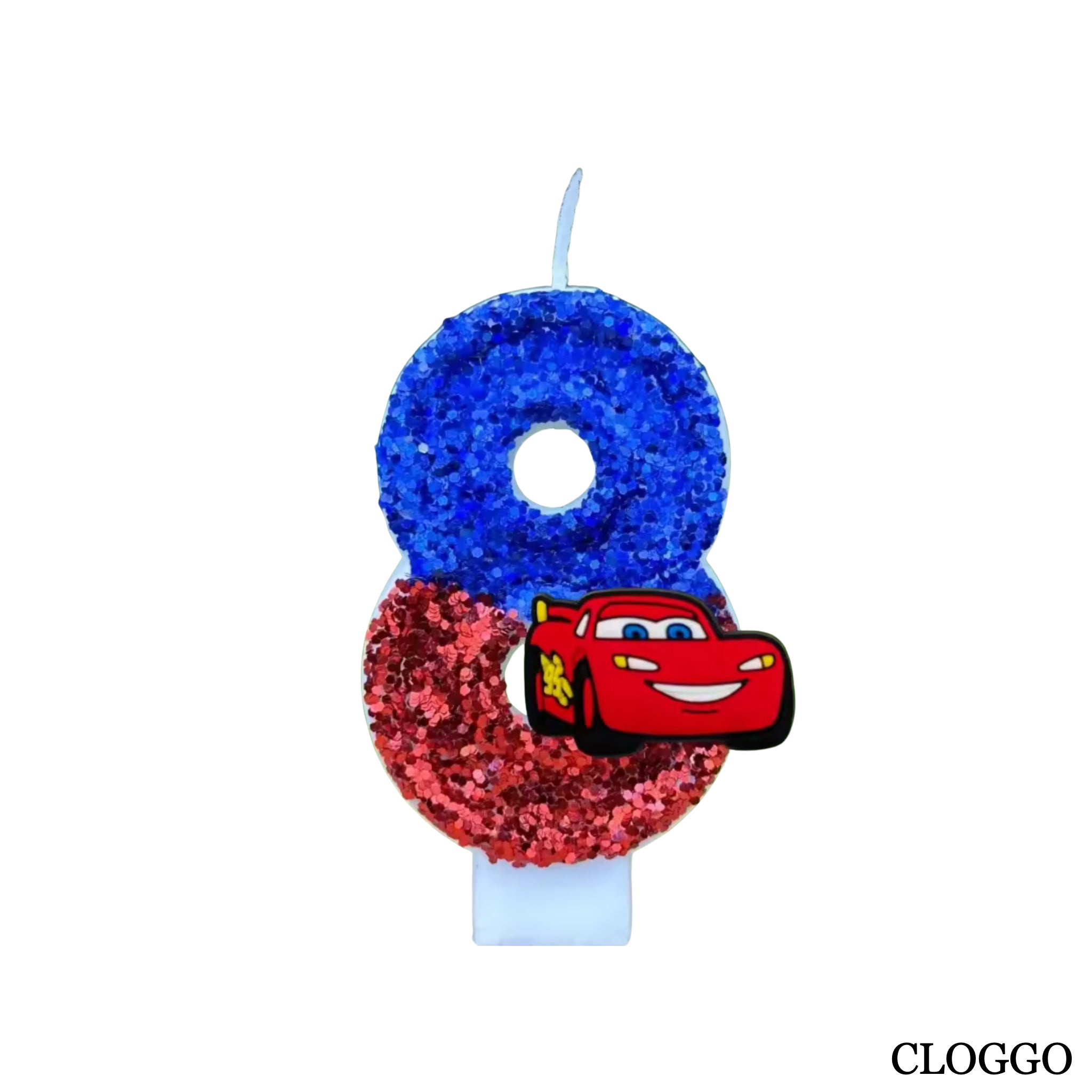 Vela Cumpleaños Rayo McQueen - Números del 0 al 9