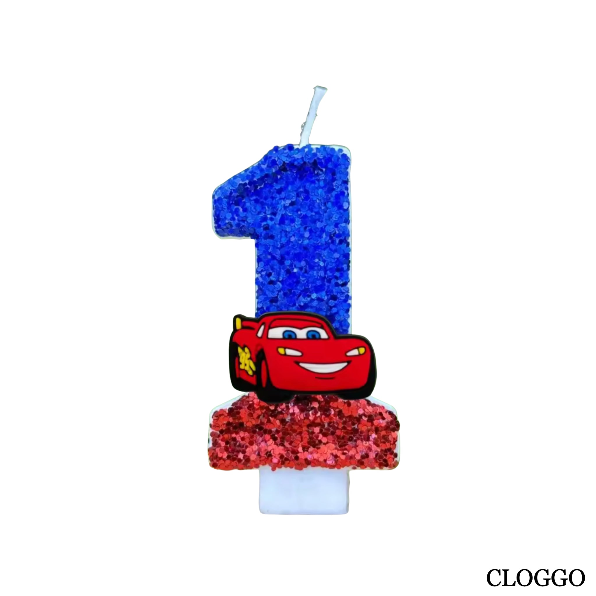 Vela Cumpleaños Rayo McQueen - Números del 0 al 9
