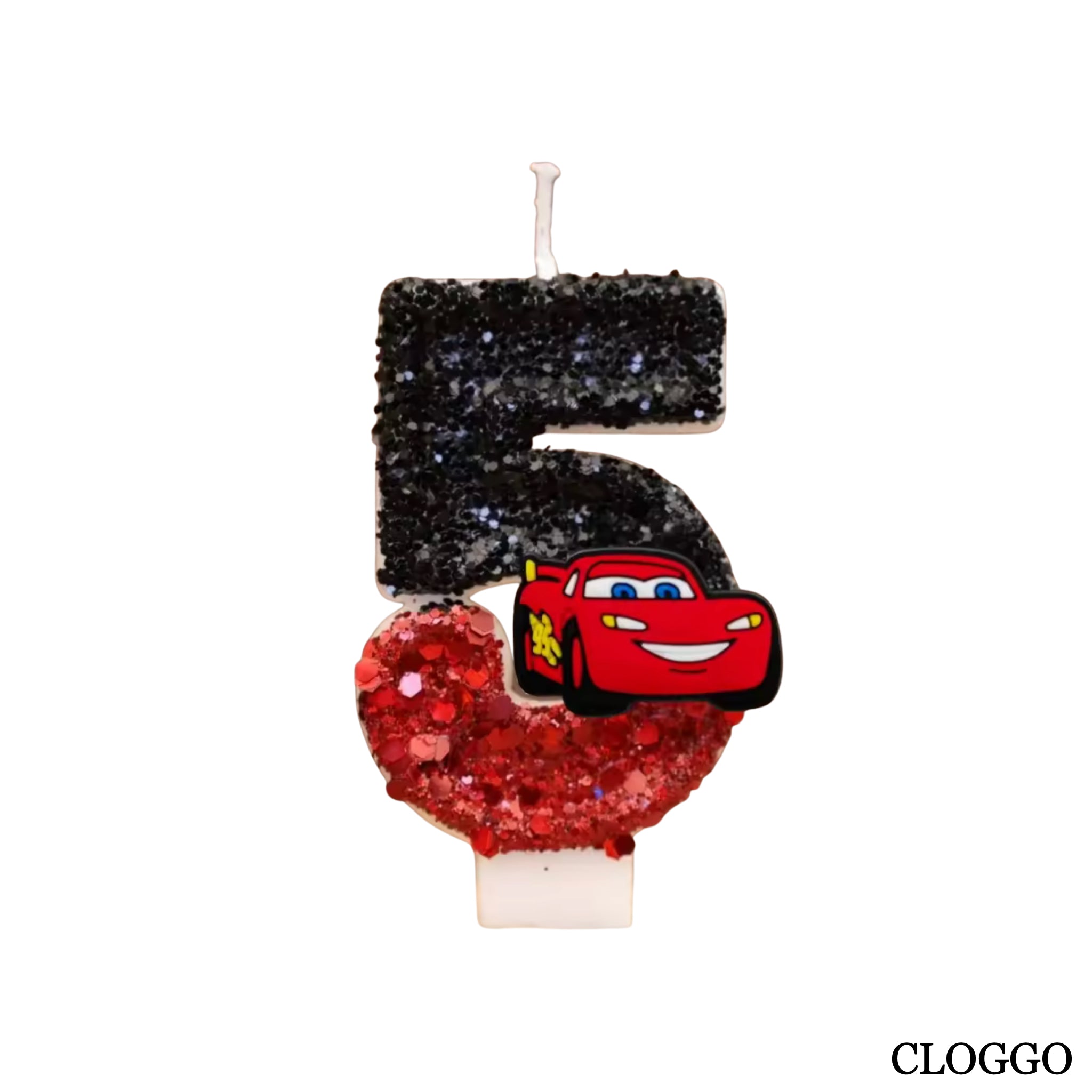Vela Cumpleaños Rayo McQueen - Números del 0 al 9