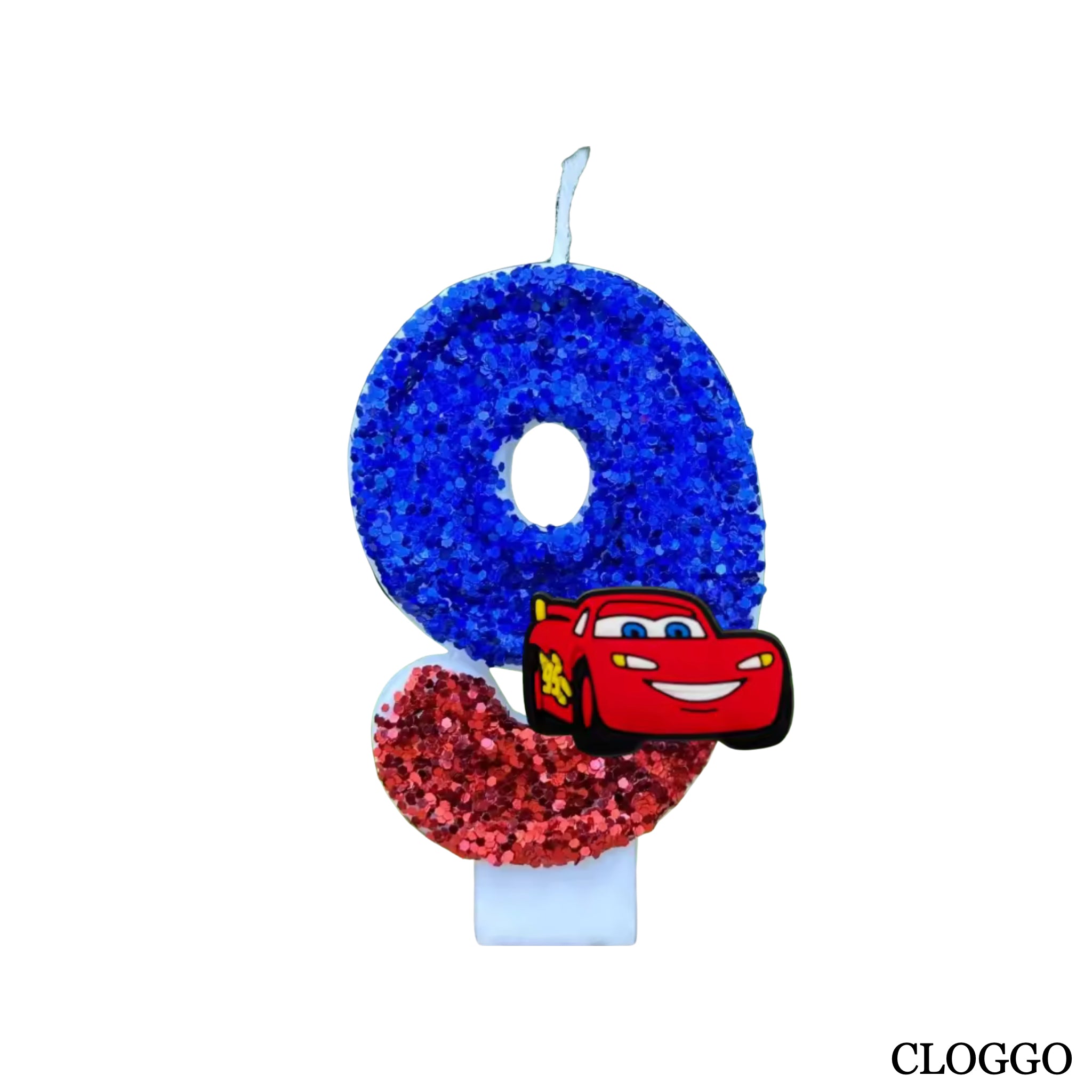 Vela Cumpleaños Rayo McQueen - Números del 0 al 9