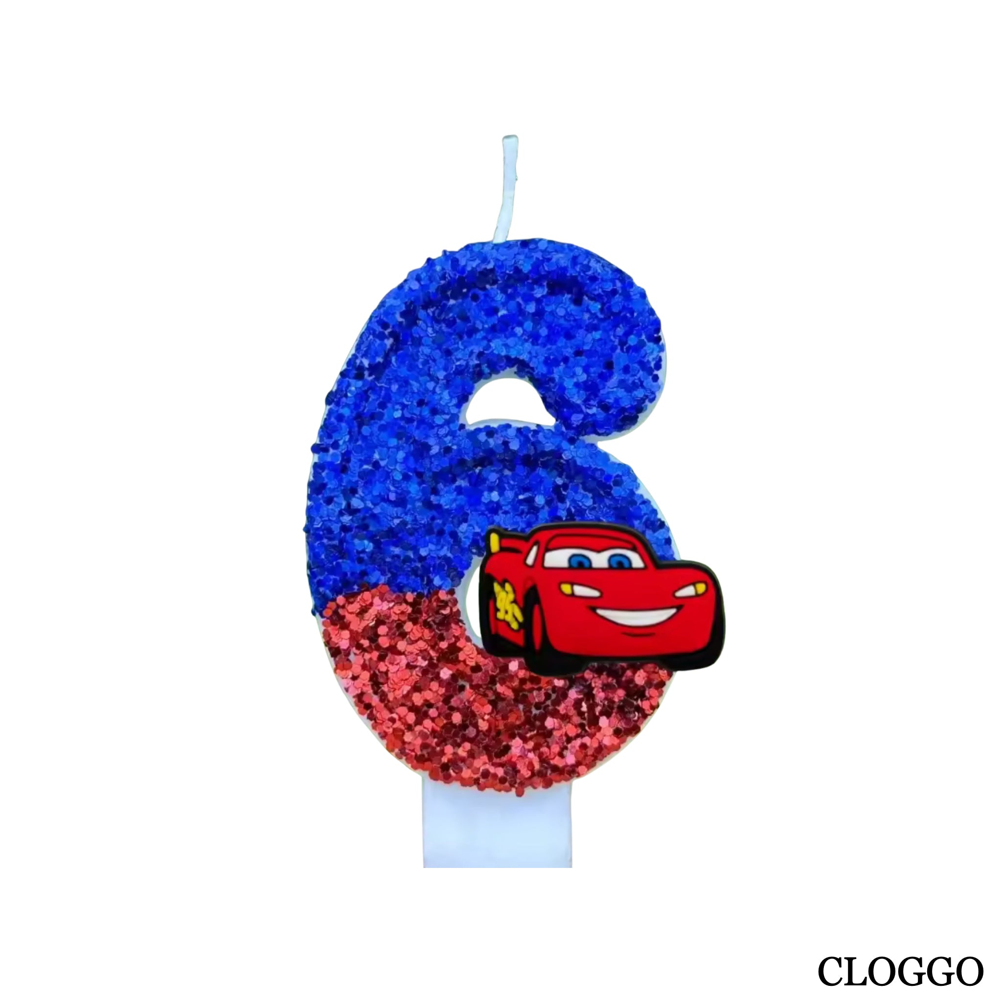 Vela Cumpleaños Rayo McQueen - Números del 0 al 9